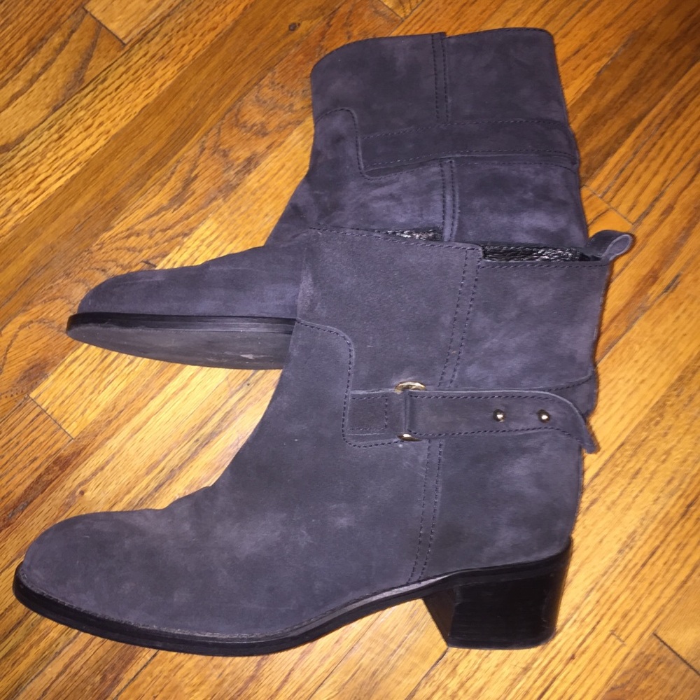 J. Crew Parker ankle boot charcoal suede leather